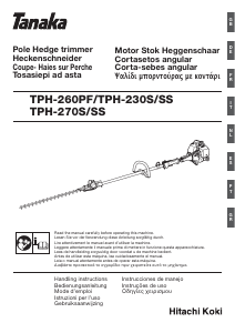 Εγχειρίδιο Tanaka TPH-260PF Εργαλείο κουρέματος φράχτη