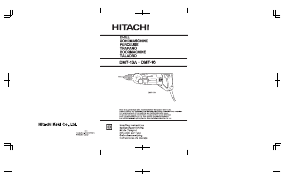 Handleiding Hitachi DMT-13A Klopboormachine