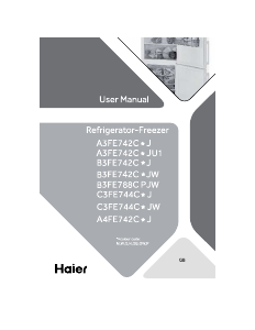 Bedienungsanleitung Haier C3FE844CGJX1 Kühl-gefrierkombination