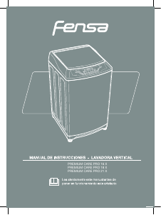 Manual de uso Fensa Premium Care Pro 18 X Lavadora