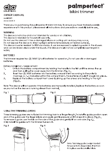 Handleiding Clio PalmPerfect Bikinitrimmer