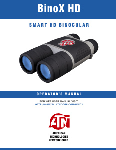 Manual ATN BinoX HD Binoculars