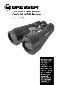 Manuale Bresser Spezial-Astro 20x80 Binocolo