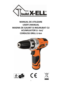 Handleiding BuildXell 647161 Schroef-boormachine