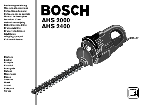 Bedienungsanleitung Bosch AHS 2400 Heckenschere