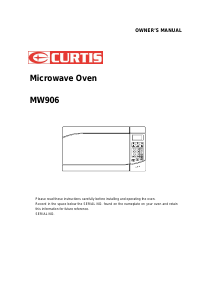 Manual Curtis MW906 Microwave