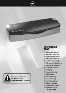 Manual de uso GBC ThermaBind T200 Encuadernadora