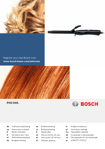 Manuale Bosch PHC9490 ProSalon Modellatore per capelli