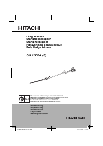 Käyttöohje Hitachi CH 27EPA(S) Pensasleikkuri