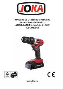 Manual Joka JCD14 Maşină de găurit-înşurubat