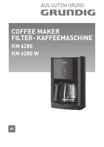 Bedienungsanleitung Grundig KM 6280 W Kaffeemaschine