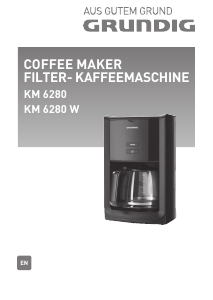 Manual Grundig KM 6280 W Coffee Machine
