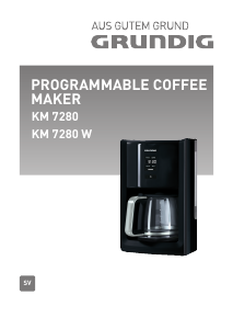 Bruksanvisning Grundig KM 7280 W Kaffebryggare