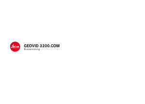 Bruksanvisning Leica Geovid 3200.COM Kikare