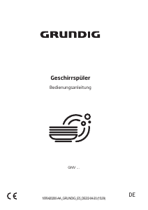 Bedienungsanleitung Grundig GNV 31622 Geschirrspüler