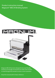 Handleiding Magnum MEC34 Inbindmachine