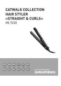 Manuale Grundig HS 7230 Piastra per capelli