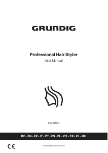 Kullanım kılavuzu Grundig HS 8980 Saç şekillendirici