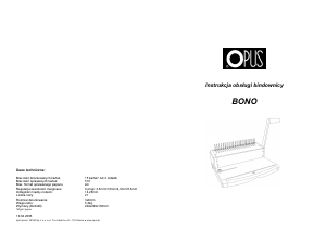 Instrukcja Opus Bono Bindownica