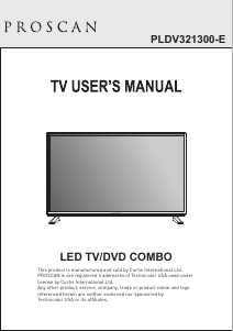 Manual Proscan PLDV321300-E LED Television