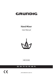 Manual de uso Grundig HM 5040 Batidora de varillas