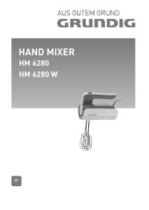 Manuale Grundig HM 6280 W Sbattitore
