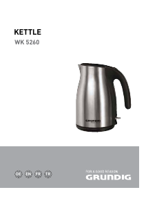 Kullanım kılavuzu Grundig WK 5260 Çaydanlık