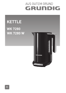 Käyttöohje Grundig WK 7280 W Kattila