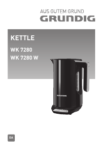 Brugsanvisning Grundig WK 7280 W Elkedel