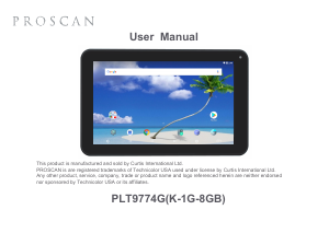 Manual Proscan PLT9774G Tablet
