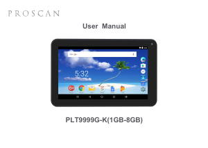 Manual Proscan PLT9999G-K Tablet