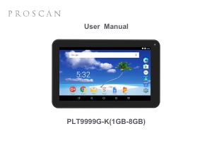 Handleiding Proscan PLT9999G-K Tablet