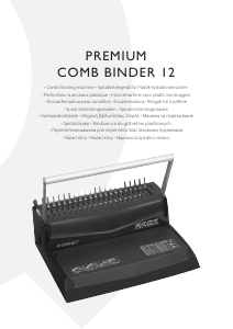 Handleiding Q-CONNECT Premium Comb Binder 12 Inbindmachine