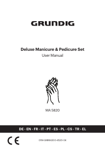 Manuale Grundig MA 5820 Set per manicure-pedicure