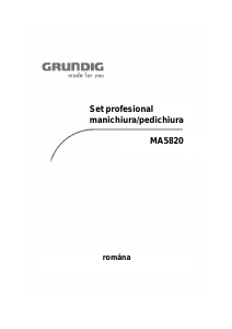 Manual Grundig MA 5820 Set manichiura pedichiura