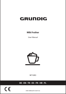 Manual Grundig MF 5260 Milk Frother