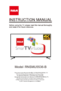 Manual RCA RNSMU5536-B LED Television