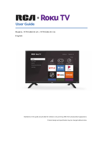 Manual RCA RTR3260-B-US LED Television