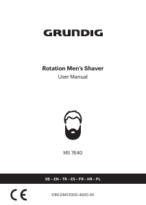 Manual Grundig MS 7640 Shaver