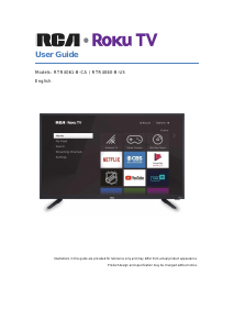 Manual RCA RTR4061-B-CA LED Television