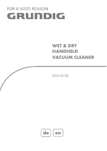 Manual Grundig VCH 6130 Vacuum Cleaner