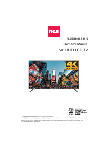 Manual RCA RLDED5098-F-UHD LED Television