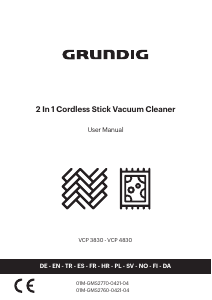 Manual de uso Grundig VCP 4830 Aspirador