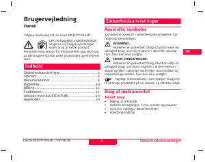 Brugsanvisning Leica Disto D3a BT Laser afstandsmåler