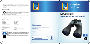 Manuale Maginon 10-30x60 Binocolo