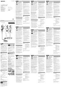 Manuale Sony MUC-B20SB1 Cuffie