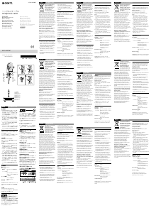 Manuale Sony MUC-B30UM1 Cuffie