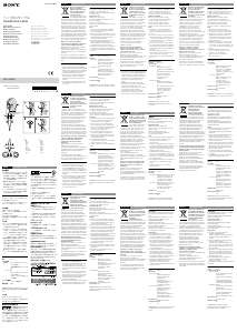 Manual de uso Sony MUC-B20BL1 Auriculares