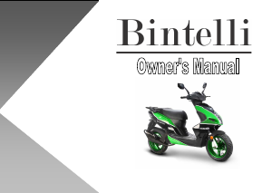 Handleiding Bintelli Breeze 49cc Scooter