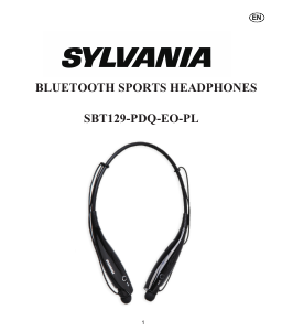 Manual Sylvania SBT129-PDQ-EO-PL Headphone